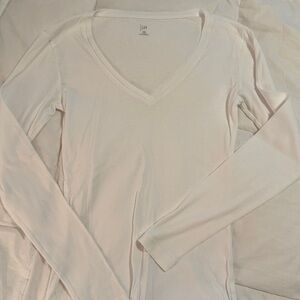 GAP Long Sleeve Tee White. XS